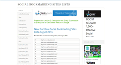 Desktop Screenshot of bookmarking-sites.com
