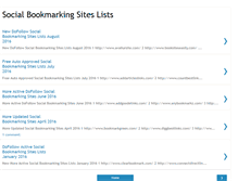 Tablet Screenshot of bookmarking-sites.com